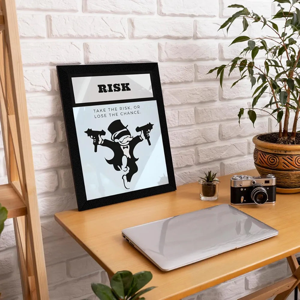 ArtX Paper Growth Motivational Framed Posters Set of 4