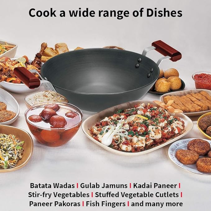 Hawkins Futura Hard Anodised Deep Fry Pan 2.5 litre Induction Compatible without Lid