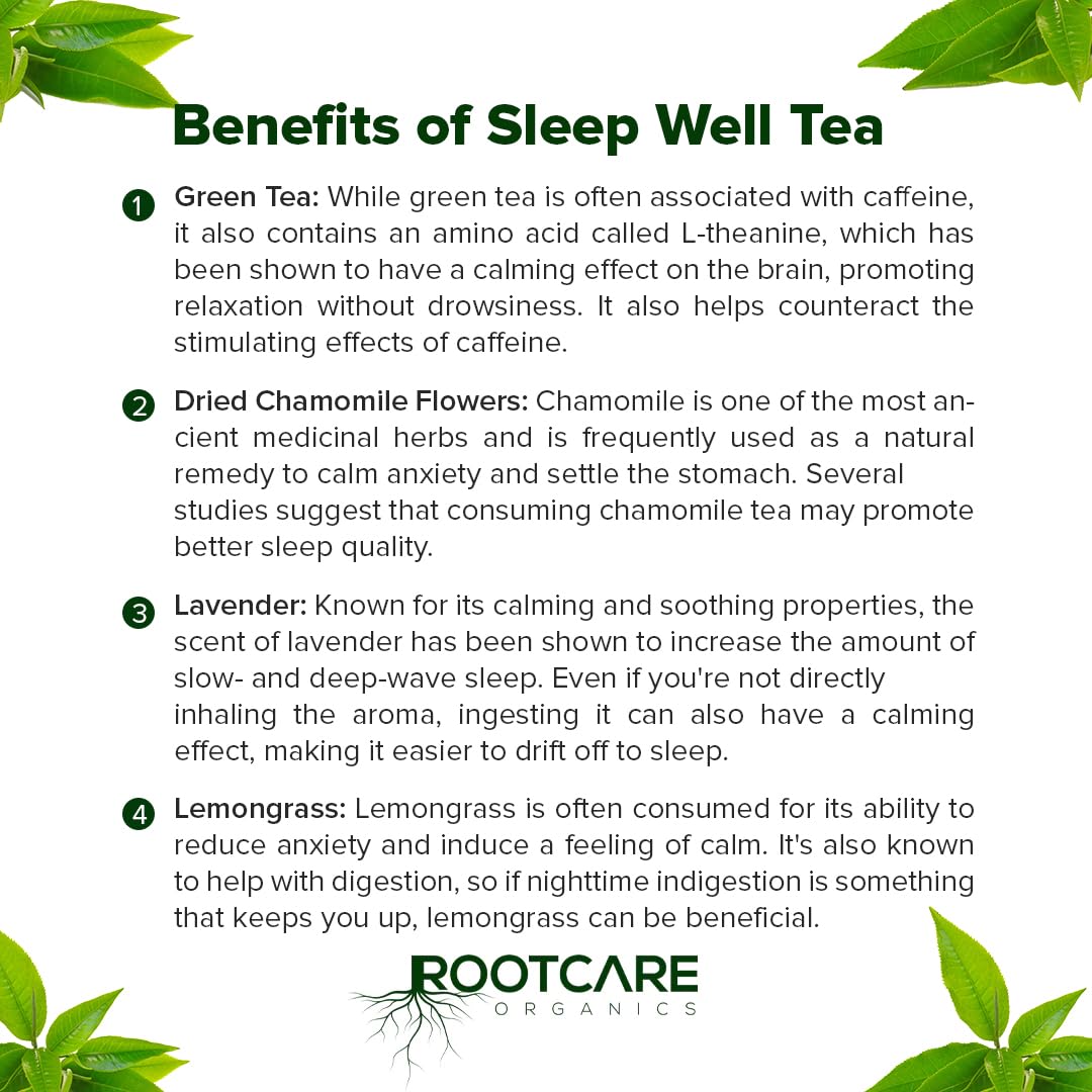Rootcare Organics Relaxing Sleep Well Tea - 100 gms