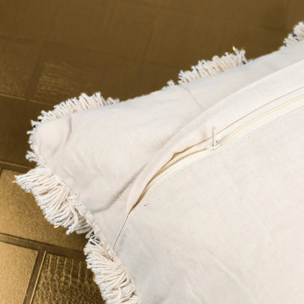 Sajavat Home Cotton Cushion Cover Colour Cream