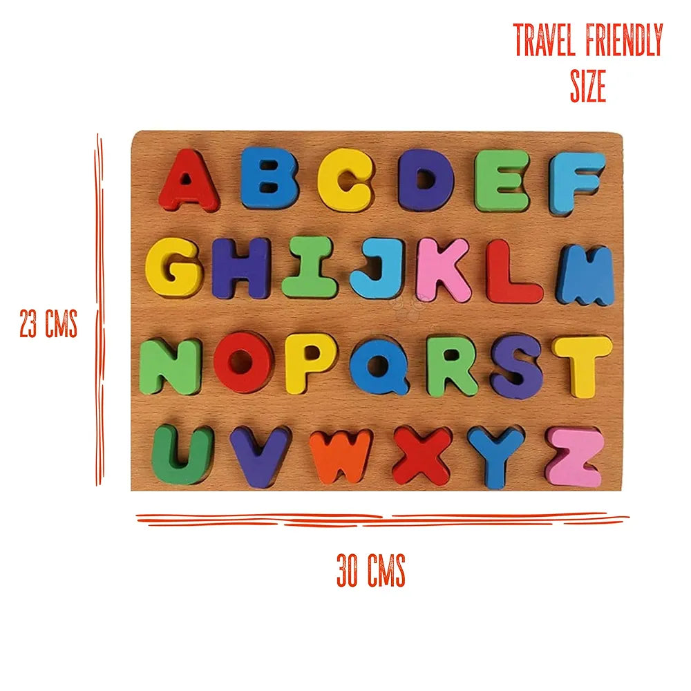 Trinkets & More ABC Capital Alphabet Letter Puzzles Game Board for Toddlers Kids Educational Learning Toys 2+Years 