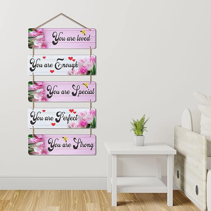 Artvibes Welcome Home Quote Decorative Wall Art Mdf Wooden Wall Hanger for Living Room