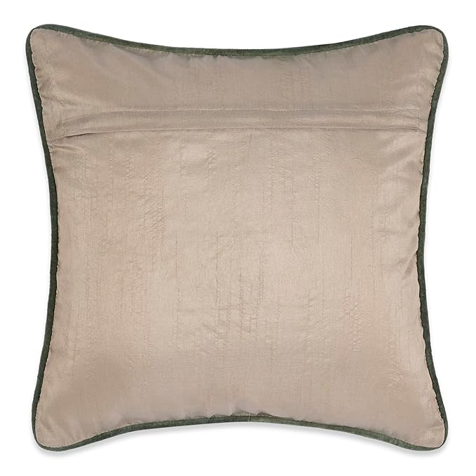 Haus & kinder Decorative Embroidered Cushion Cover | Colour Golden Glow