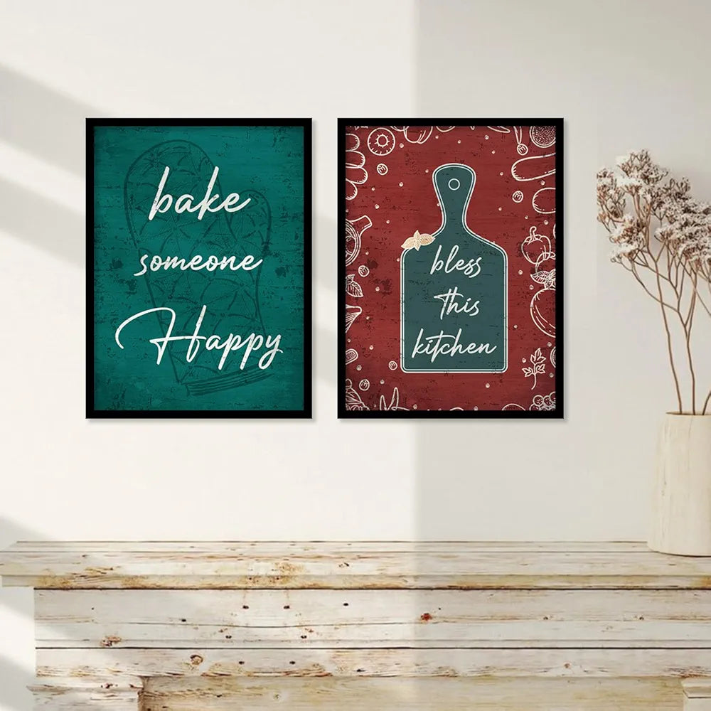Kotart Restaurant Quotes Framed Posters for Kitchen Wall Decoration Kitchen 1
