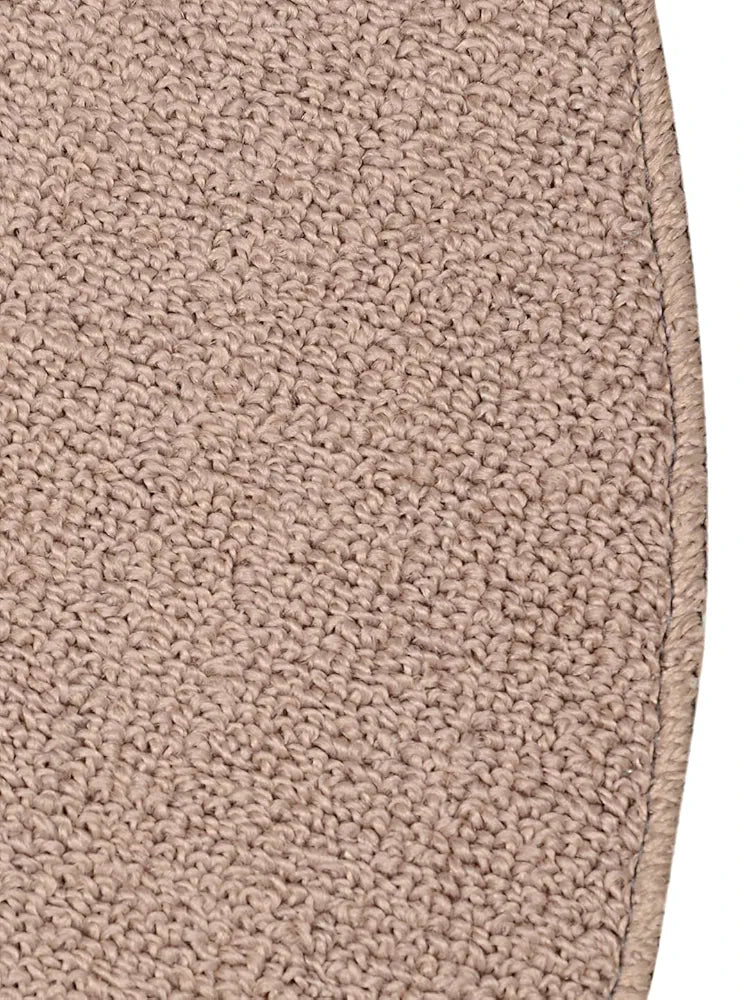Saral Home Easy Living Home Beige Polypropylene Anti Skid Round Bathmat
