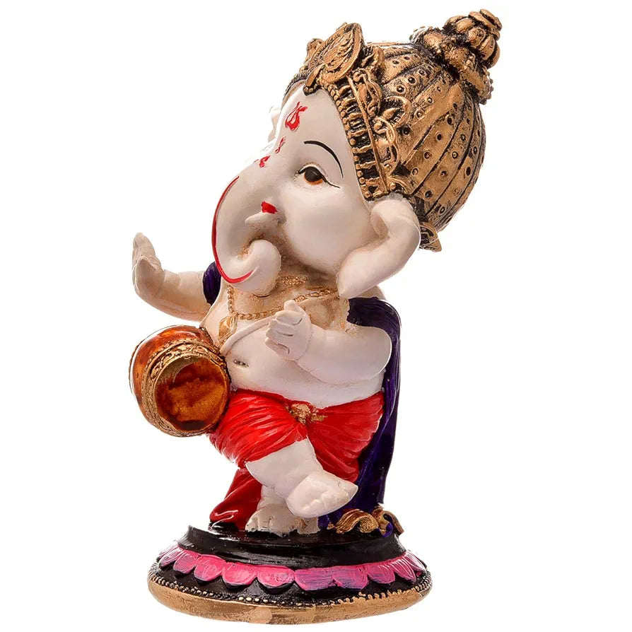 Karigaari India Handcrafted Polyresin Eco Friendly Lord Ganesha Ganpati Idol Figurine