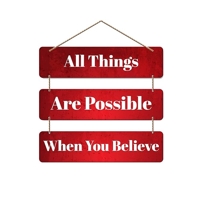 Artvibes Motivational Quotes Wooden Wall Hanger for Home Decor | Decorative Artworks Hangings Items for Home Decoration