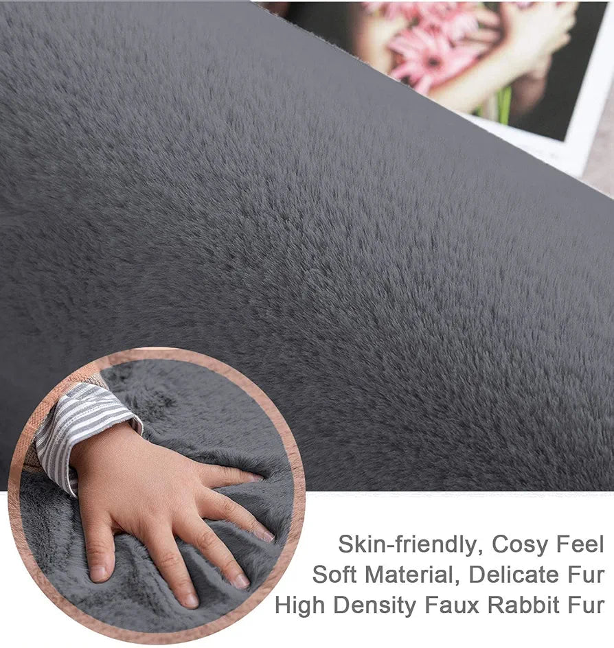 Luxe Home International Ruffle Bath Mat 40X60 Cm Colour Grey