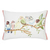 Haus & kinder Cotton Decorative Embroidered Cushion Cover | Colour Birds On Branch
