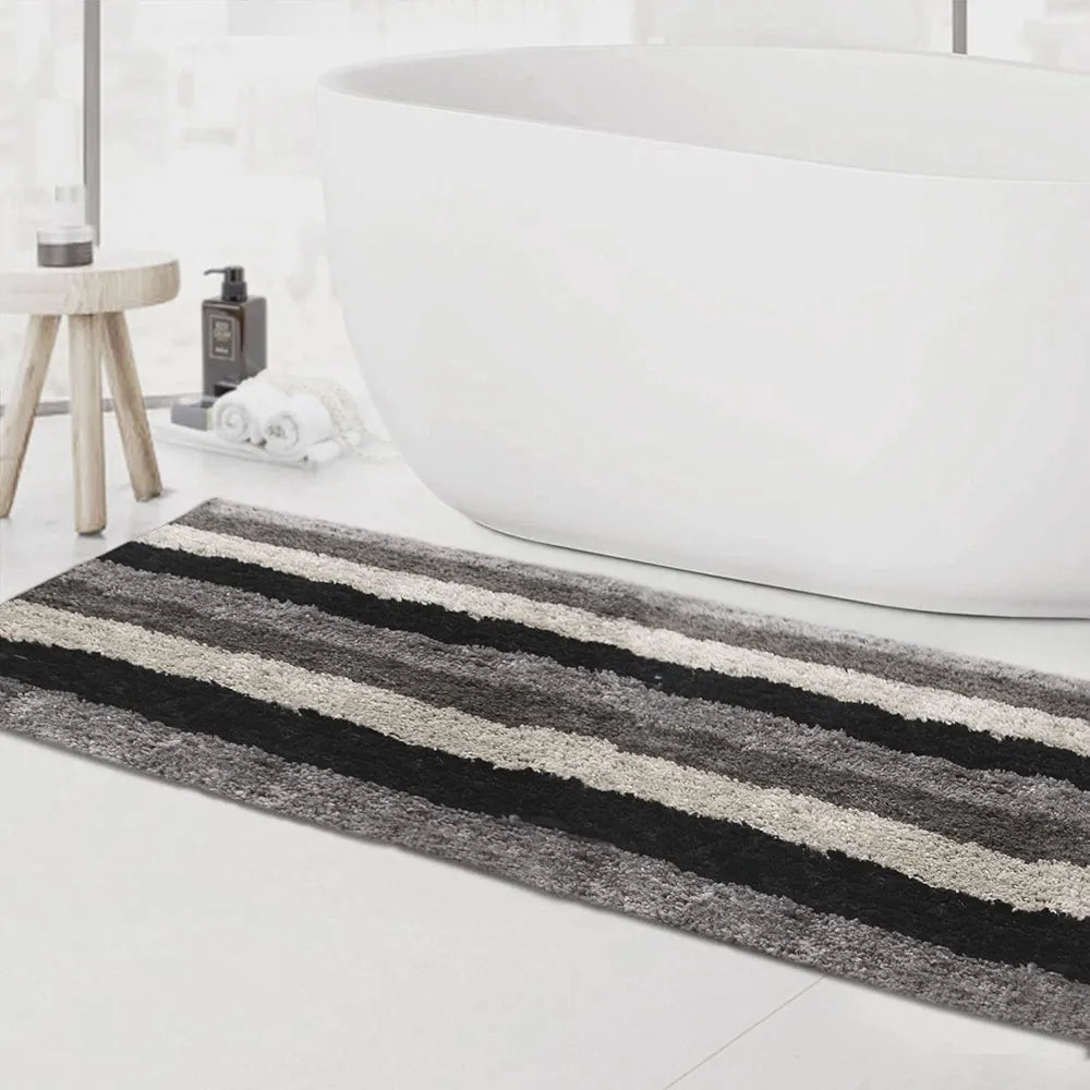Luxe Home Jericho Runner 2500 Gsm Super Soft Microfiber Anti-Skid Washable Runner Colour Shadow 2x5 Feet