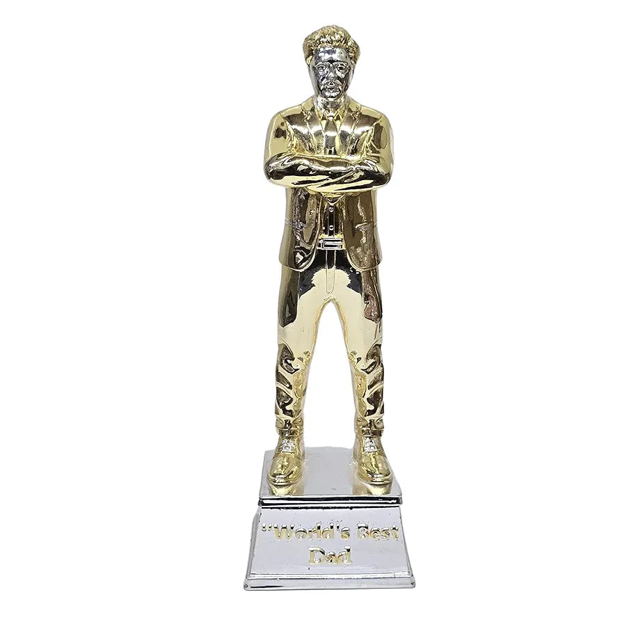 Gold Art India Best Father Figurine Gold & Silver Plated World's Best Father