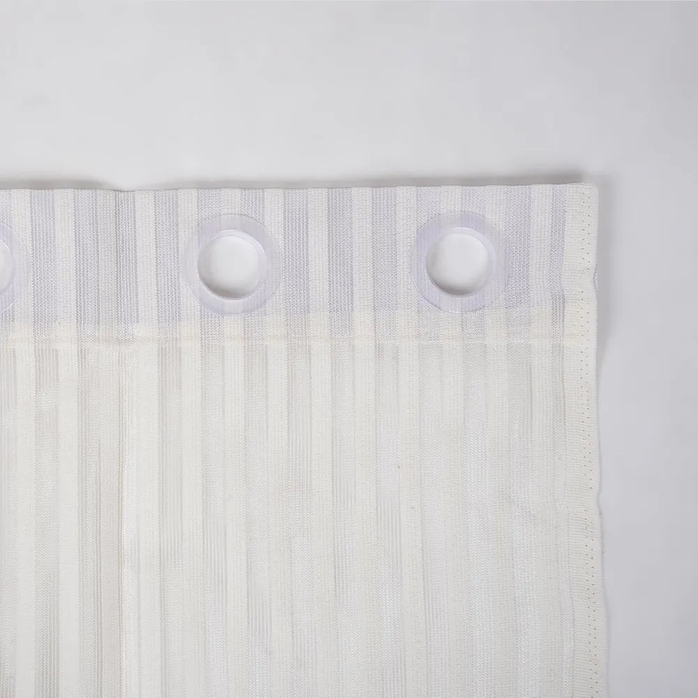 Kuber Industries Door Curtain Sheer Door Curtains Parda for Lining Net Cream Colour