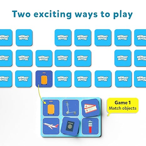Skillmatics Board Game Memory Match Where Things Belong Fun & Fast Memory Game for Kids