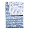Divine Casa 120 GSM Microfiber Double Dohar Soft & Lightweight Throw Blanket Rain Dash Pattern Colour Rainy Blue