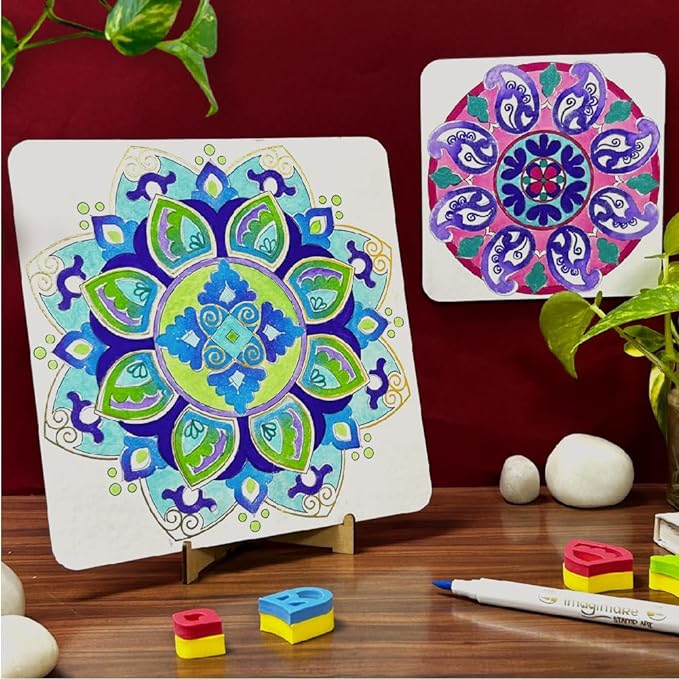 Imagimake Mandala Art Kit Art and Craft Kit for Girls 9-12 Coloring & Painting Kit