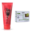 Sara Beauty Green Apple facial Kit for anti ageing & glowing skin - 200gm With Radiance D-TAN® Mask - 100gm