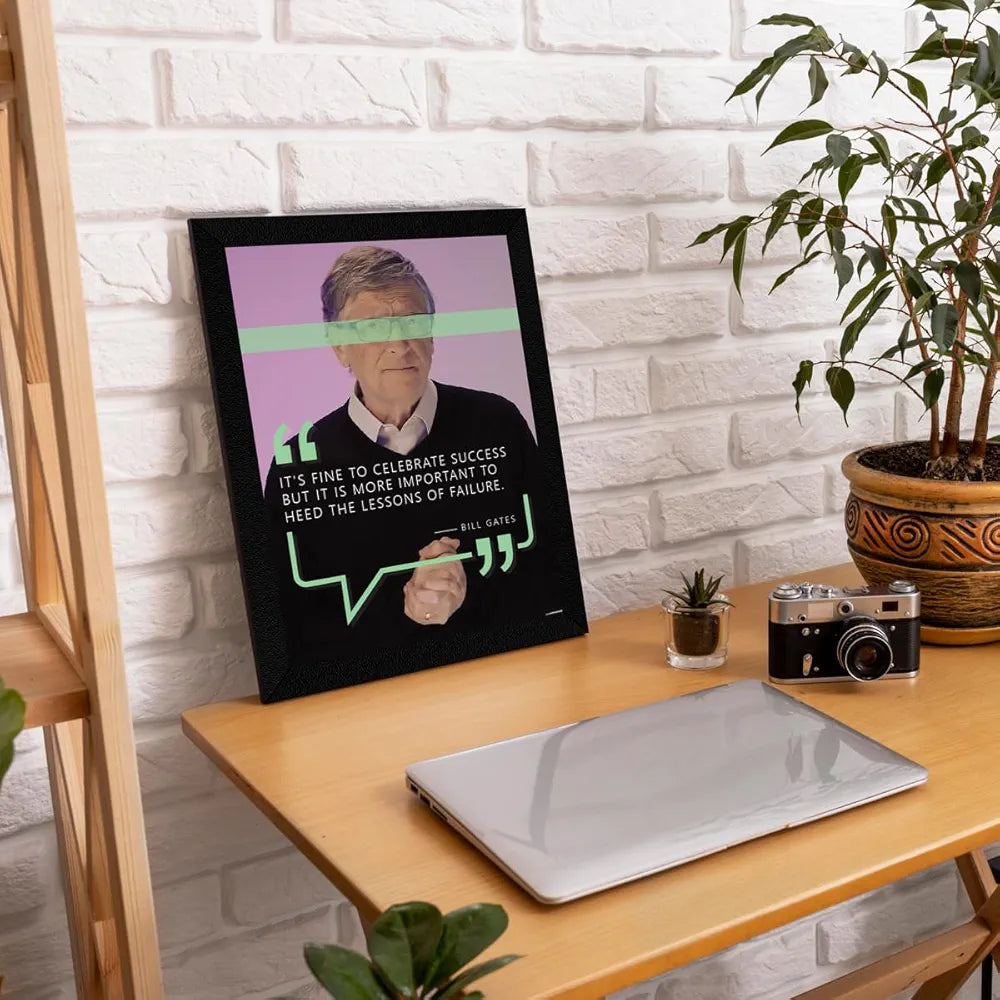 ArtX Paper Big Quote Wall Frame Art Painting AXF00116-MOT Set of 4