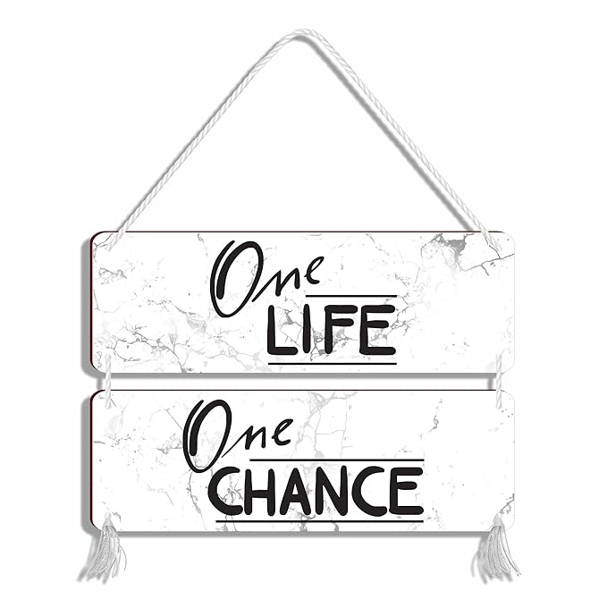 Blue Finch Quotes Wall Hanging Decor Wooden Sign For Home Decor and Living Room Wall