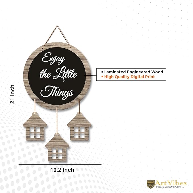 Artvibes Motivational Quotes Wooden Wall Hanging Decoration Items for Home | Mdf Wall Decoration