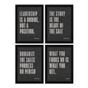 ArtX Paper Business Sales & Marketing Motivational Quotes AXF00192-MOT Wall Frames Set of 4