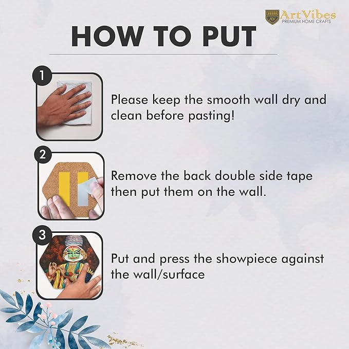 Artvibes Designer Wooden Wall Hanging Decoration for Home | Pack of 13 Pieces