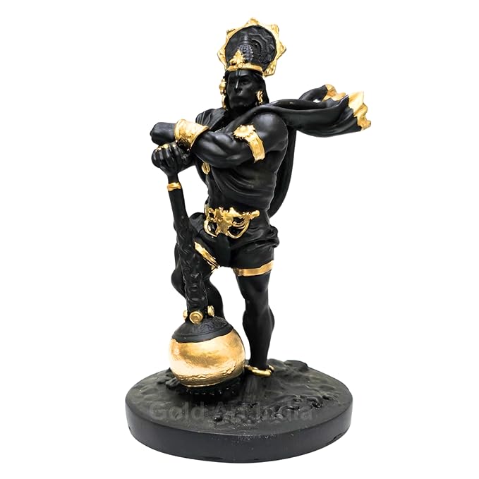 Gold Art India Hanuman ji Idol for car Dashboard Bahubali Hanumanji Murti for Gift