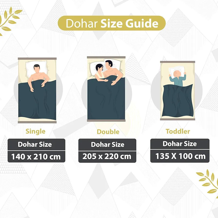 Divine Casa 120 GSM Microfiber Single Kids Dohar Soft & Lightweight Throw Blanket Geometric Triangles Pattern Colour Black & White