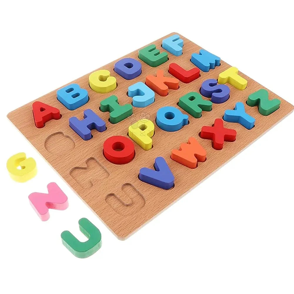 Trinkets & More ABC Capital Alphabet Letter Puzzles Game Board for Toddlers Kids Educational Learning Toys 2+Years 