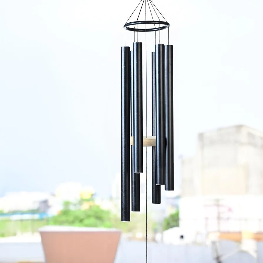 Zaicus 41 Inch Large Wind Chime Black Wind Chime-031