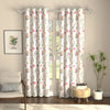Urban Space Digital Printed Blackout Curtains for Door Bedroom Room Darkening Blackout Kids Decorative Curtains Frost Flora Pink