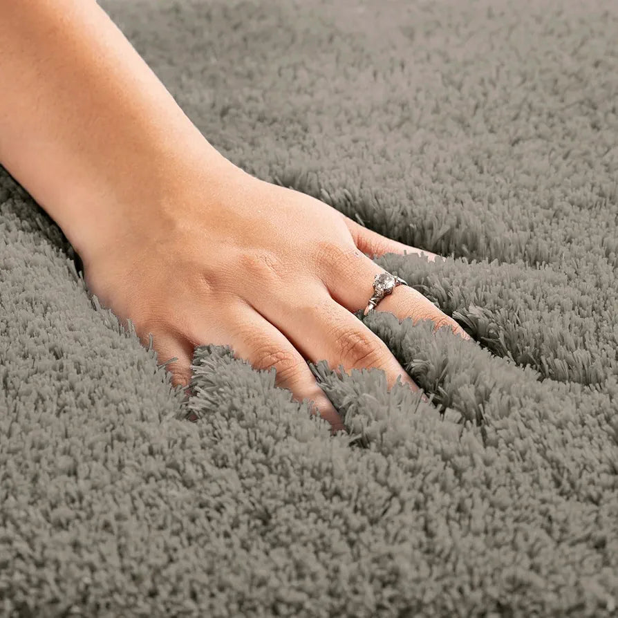 Luxe Home International Bath Mat Super Soft Ultra Absorbent Rectangular Mat Colour Taupe (Pack of 2)