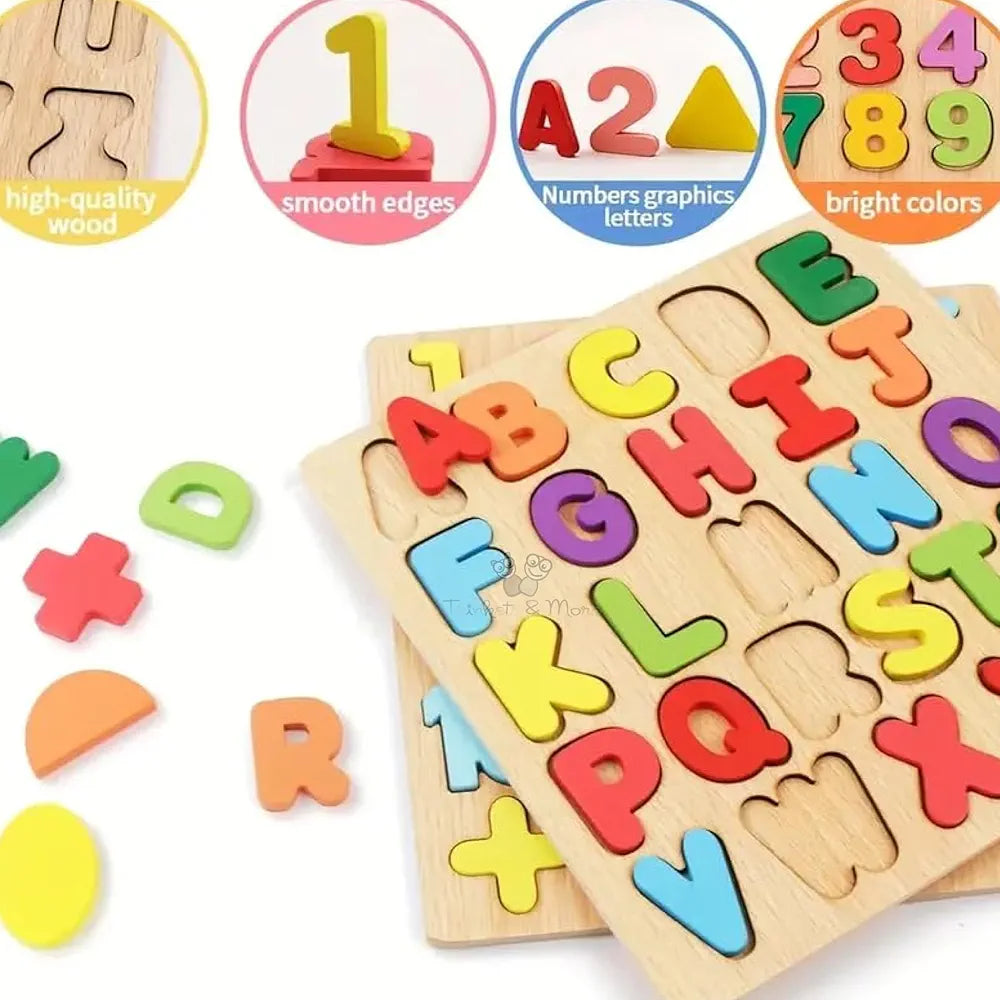 Trinkets & More 123 Numbers Puzzles Game Learning Board  Maths Toy for Toddlers Preschoolers Early Educational 2+ Years 