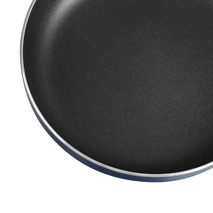 Vinod Zest Aluminium Non Stick Deep Frypan with Glass Lid - 28 cm | 3 Layer Ceramic Coating | 3 mm Extra Thick