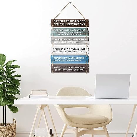 Angel Infinite Inspirational & Motivational Quotes Wooden Wall Hanging Wall Hanger For Homedecor