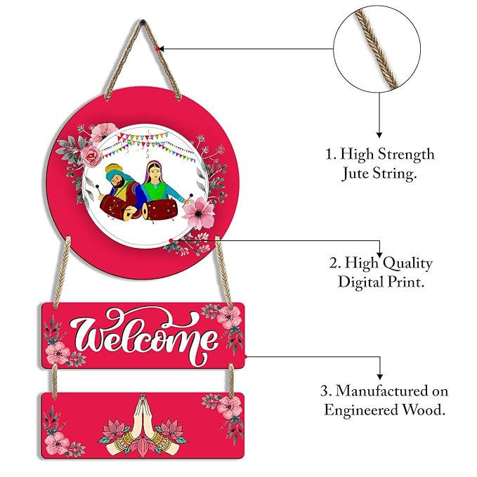 Sehaz Artworks Home Decor Items for Living Room Wooden Wall Hangings for Home Entrance