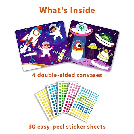 Skillmatics Art Activity Dot It Space No Mess Sticker Art for Kids Craft Kits Diy Activity