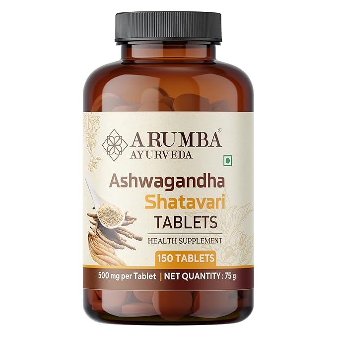 Arumba Ashwagandha Shatavari Tablets for Women - 150 Tablets