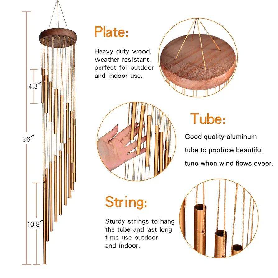Wind Chimes Outdoor Amazing Grace Wind Chimes with S Hook