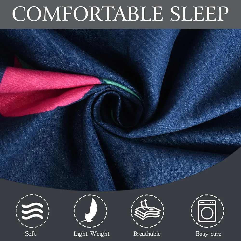 Fresh From Loom Soft Glace Cotton Fitted Bedsheet King Size Bed With Two Pillow Cover Elastic Fitted Solid Bed Sheets 144 TC Heart Blue