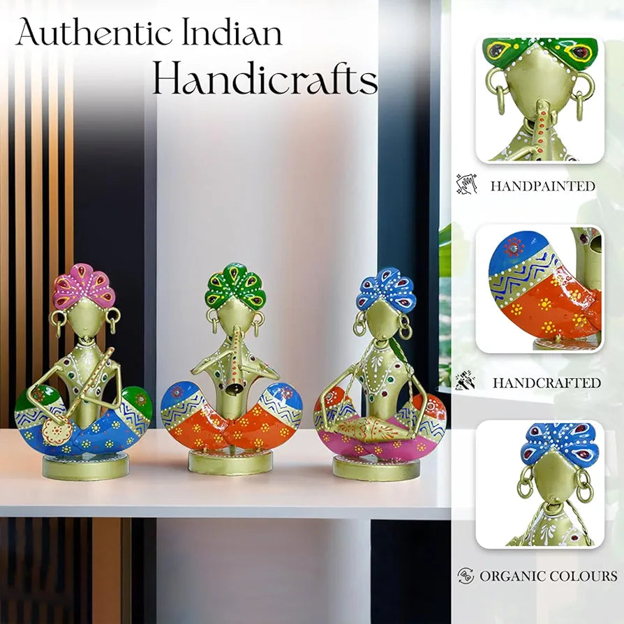 Ekhasa Nostrae Metal Show Pieces Gold Rajasthani Musicians 2