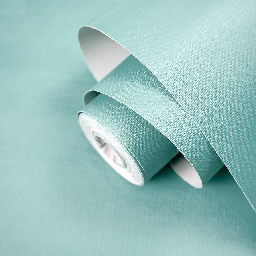 Jaamso Royals Sky Blue Plain Matte Self Adhesive Peel and Stick Removable Home Décor Wallpaper