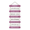 Artvibes Decorative Positive Quote Printed Wooden Wall Hanging for Home Decor Items
