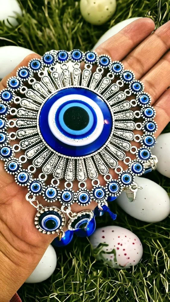 Paradigm Pictures 5 Bells Wind Chimes for Home Positive Energy Evil Eye Hanging for Home
