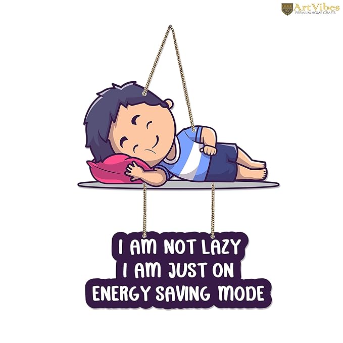 Artvibes Funny Quotes Wooden Wall Hanging With Quote for Home Decor | Artworks Wall Hangings