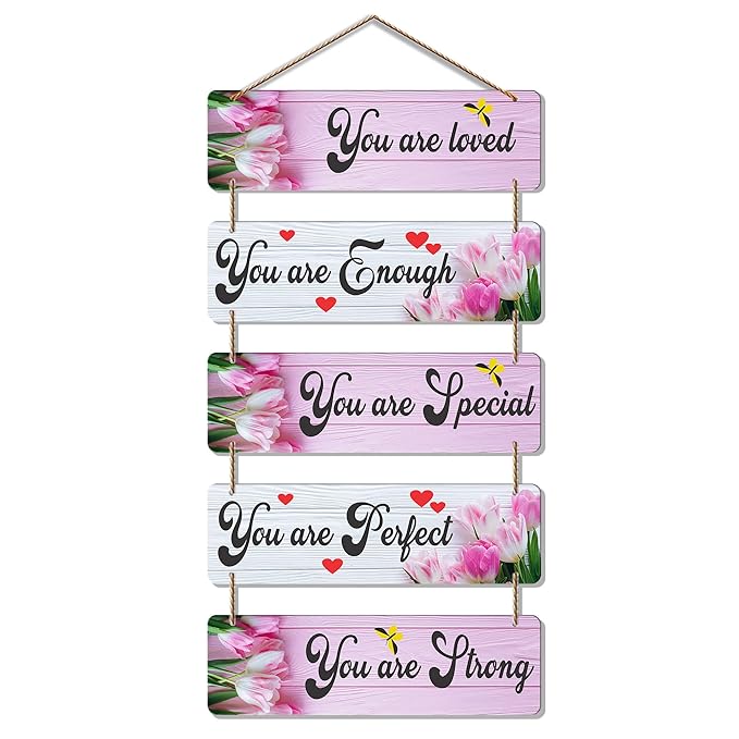 Artvibes Welcome Home Quote Decorative Wall Art Mdf Wooden Wall Hanger for Living Room