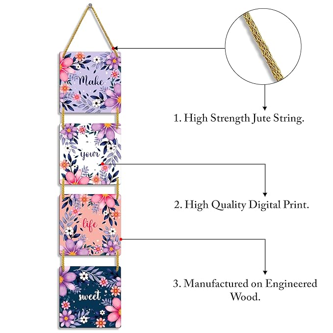Sehaz Artworks Wooden Wall Hangings Home Decor Items Home Decoration Items - 4-0010 Medium