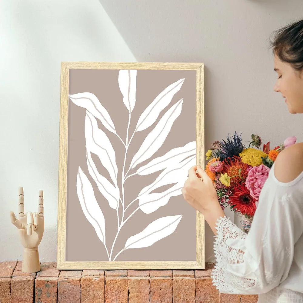 ArtX Paper Boho Paintings with Frame Set of 3