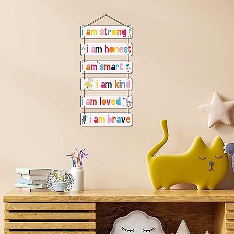 Angel Infinite Inspirational Quotes Decorative Wall Hanging Wooden Decoration Item For Kids Room