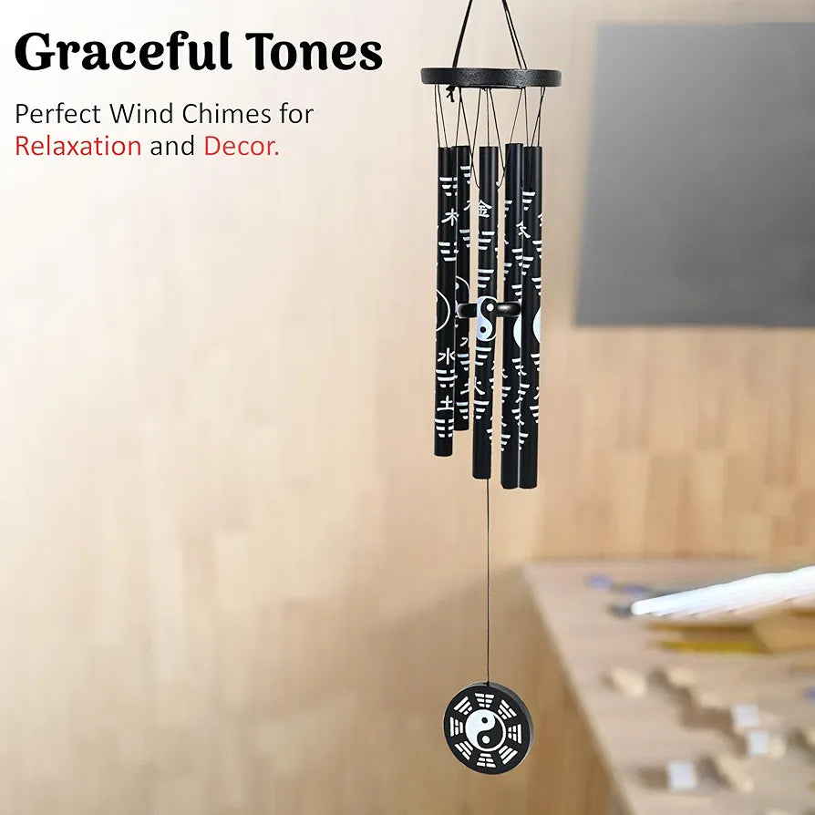 Wind Chimes for Balcony Hanging Bells Black Wind Chime -021