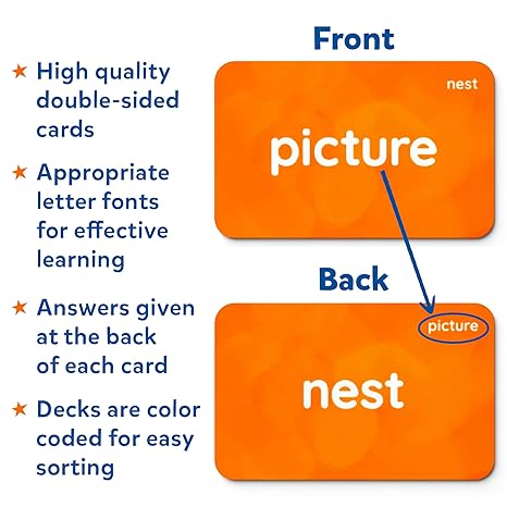 Skillmatics Flash Cards 500 Sight Words for Preschool (Pre-K) Kindergarten 6 Unique Games